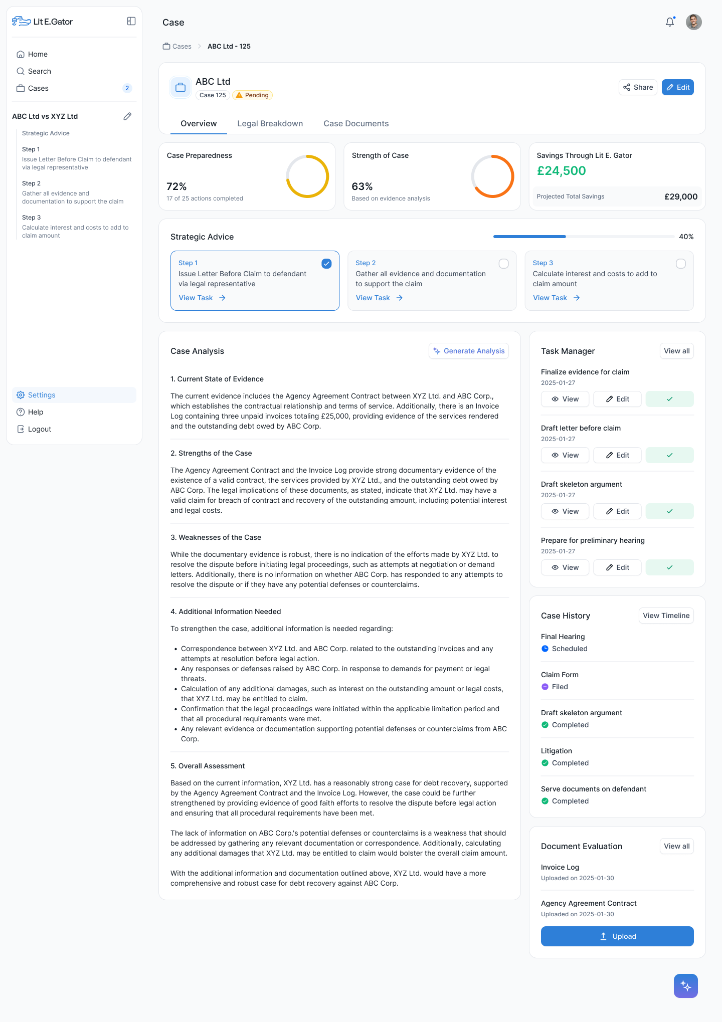 Lit E. Gator - Make the law work for you